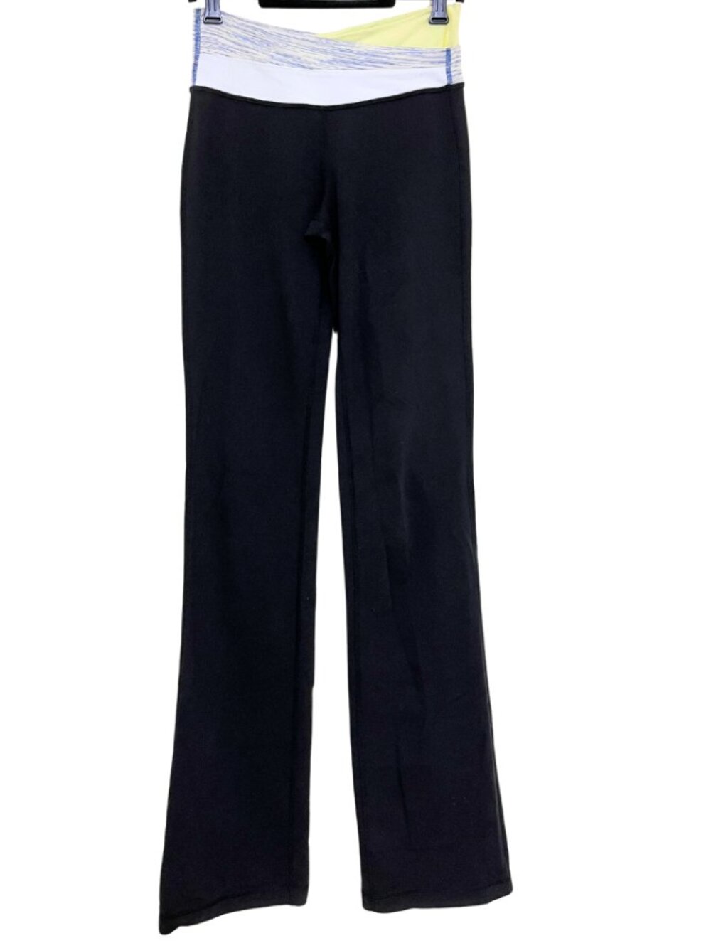 Lululemon Astro Pant Tall Black Stretch Yoga Pants w/ Crossover Waistband – Sz 4